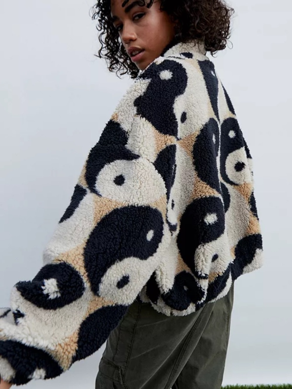 Urban Outfitters Yin Yang Sherpa Jacket